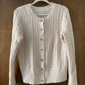 NWOT Stitch Crewneck cardigan Size M